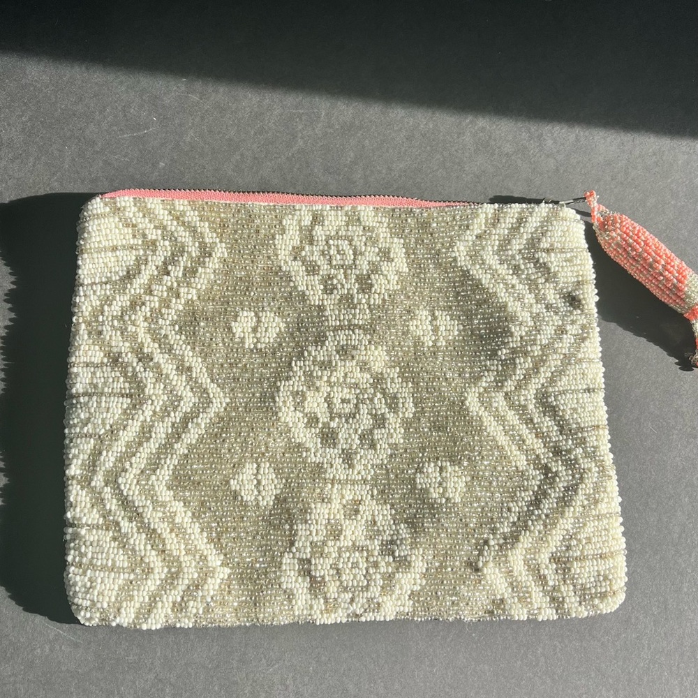 Anthropologie Jasper and Jeera beaded clutch. Excellent condition.
